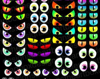 Spooky Eyes Clipart Creature Eyes Clipart Monster Eyes Cat Eyes