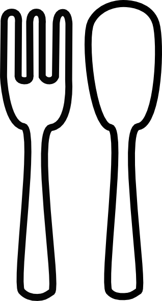 spoon and fork crossed - Fork And Spoon Clip Art