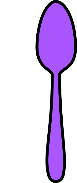 Purple Spoon Clip Art at Clker clipartlook.com - vector clip art online, royalty free u0026  public domain