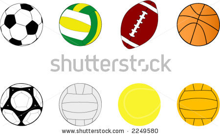 sport clipart - Sports Balls Clip Art