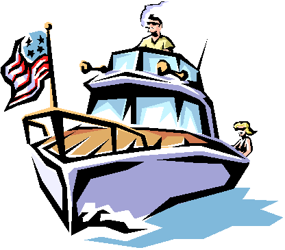 Sport fishing boat clip art f - Boating Clipart
