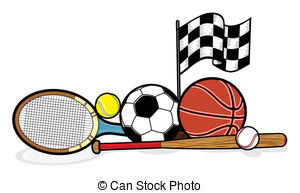 Sporting equipment . - Sports Equipment Clipart