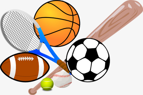 cartoon sports equipment, Cartoon Motion, Sports Equipment, Football PNG  Image and Clipart