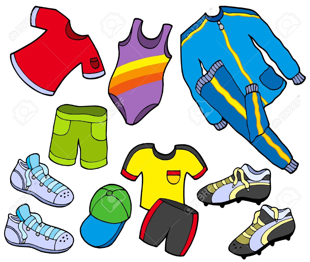 Sports Clothes Clipart #1 - Sports Wear Clipart