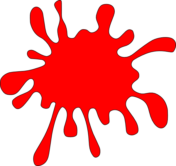 Spot R Clip Art At Clker Com  - Blood Splatter Clip Art