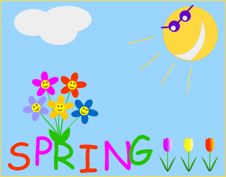 Kids Spring Clipart