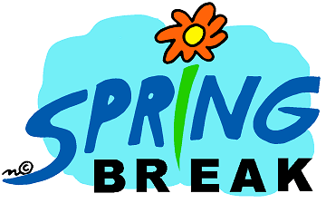 Spring Break Clip Art 2015 Calendar Printable