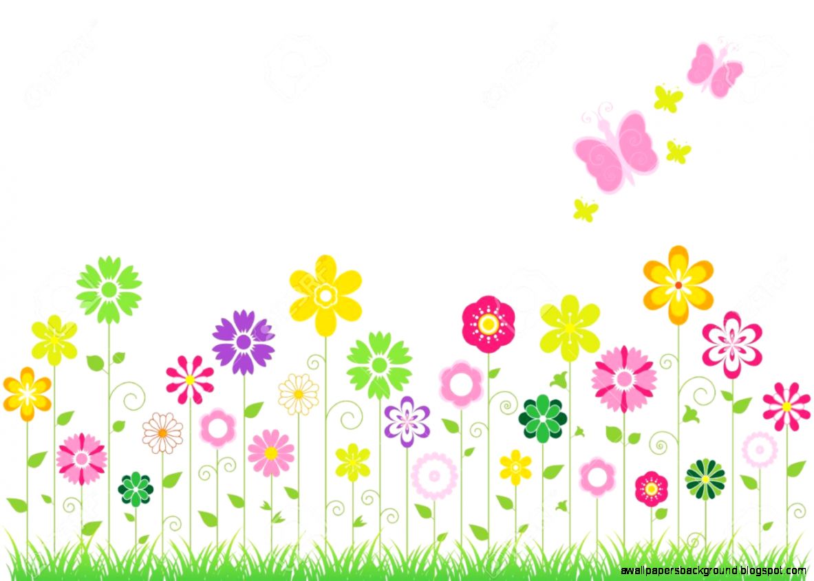 Spring Butterflies clip art . - Clipart Spring Flowers