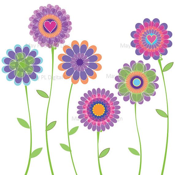 Spring flowers clip art 5 - Spring Flowers Clip Art Free
