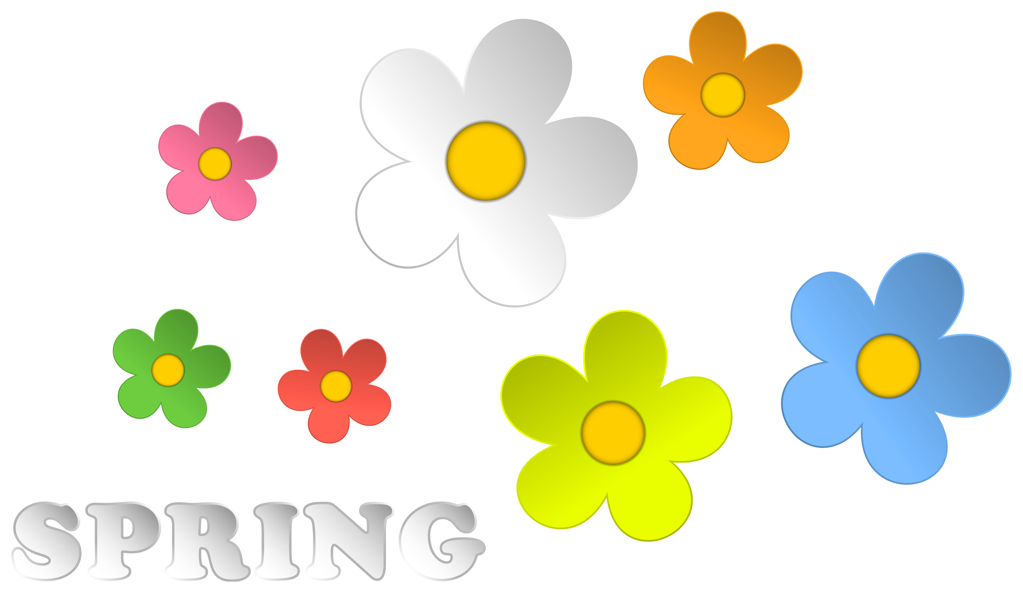 Spring Flowers Clipart . - Spring Flowers Clip Art Free