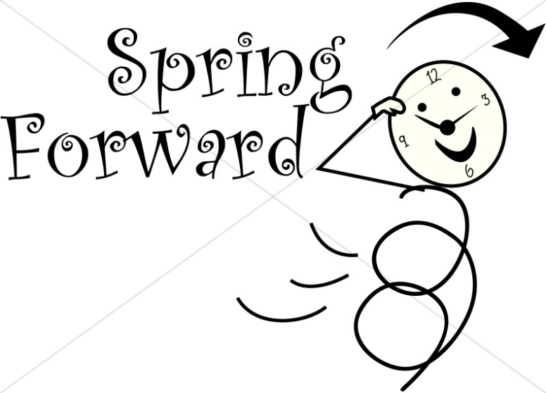 Spring Forward Clipart - clip