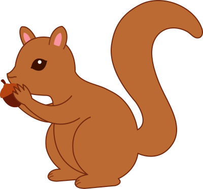 Squirrel Clipart Hungry Squir