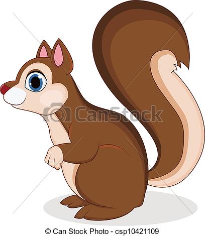 Cute Squirrel Clipart Black A