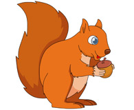 squirrel with two large teeth - Clip Art Squirrel