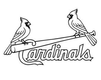 St. Louis Cardinals logo decal .
