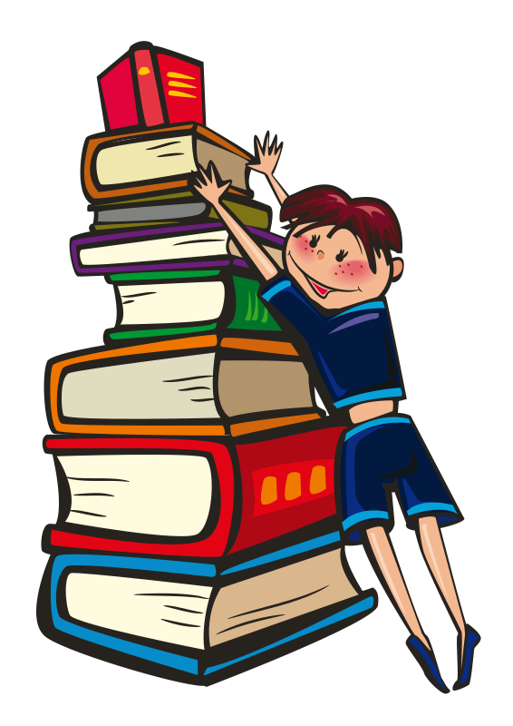 Stack of books clipart 7