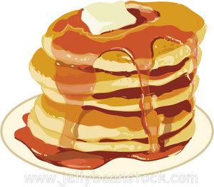 Stack of pancakes clipart - ClipartFest