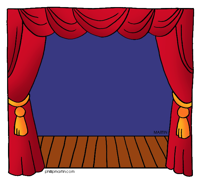 Stage Clipart Drama Stage Gif