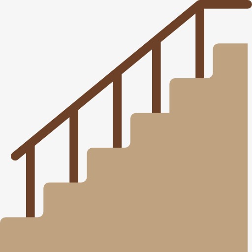 Boy Going Down Stairs Clipart