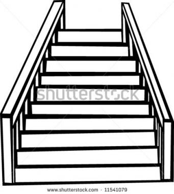 House Clipart Stair - Pencil And In Color House Clipart Stair regarding  House Stairs Clipart Black