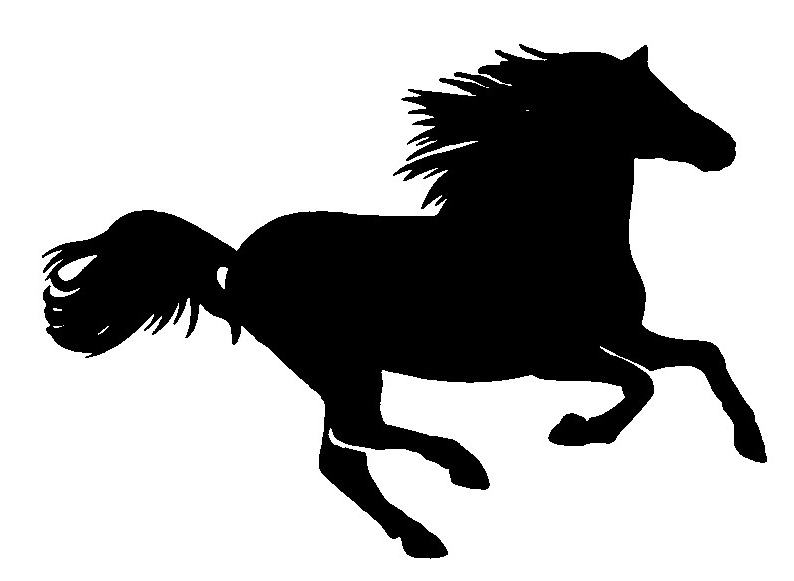 Running Horse Silhouette | Cl