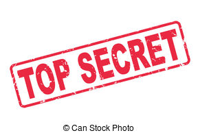 stamp top secret with red . - Top Secret Clip Art