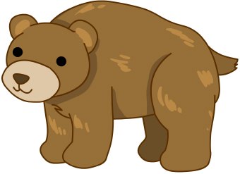 Standing bear clipart free clipart images 2