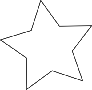 star clipart black and white - Star Clip Art