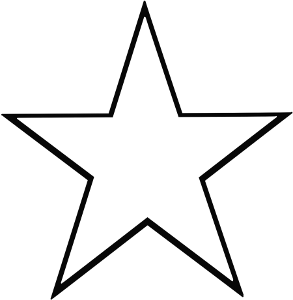 black star outline