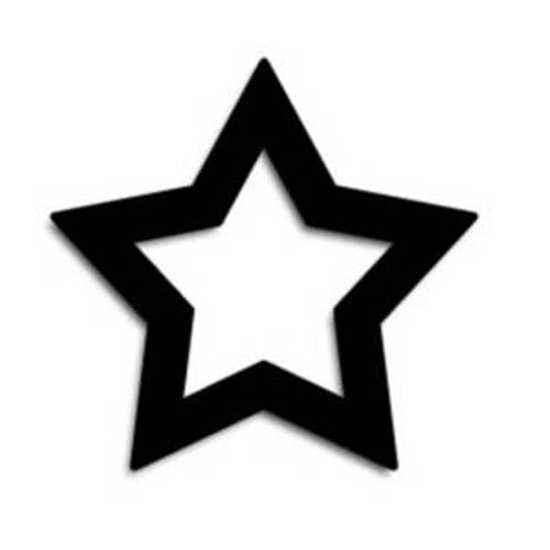 Star black and white image of - Star Black And White Clipart