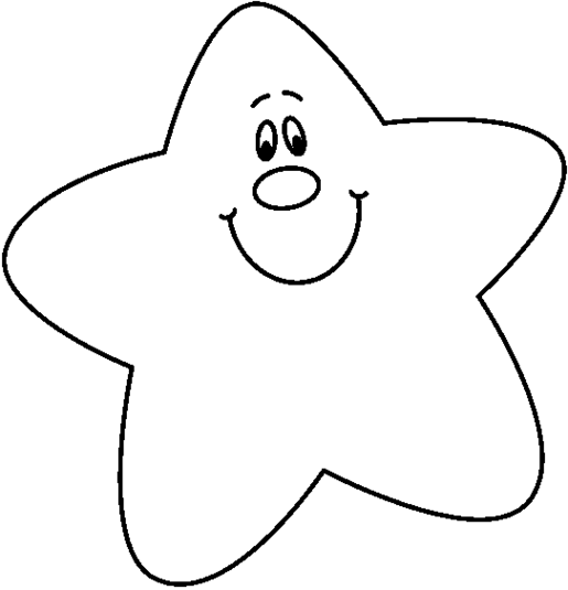 starfish clipart black and wh