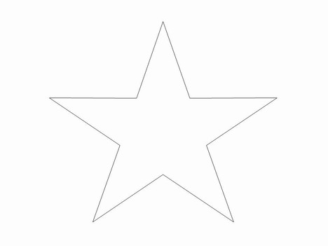 Star Clip Art in easy . - Star Outline Clip Art