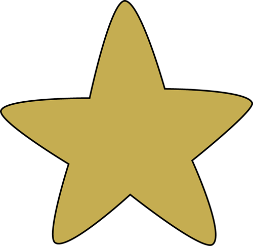 Free Gold Star Clipart - Publ