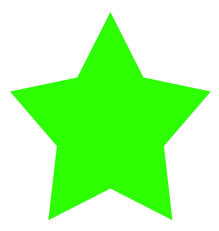 . ClipartLook.com green 5-pointed star