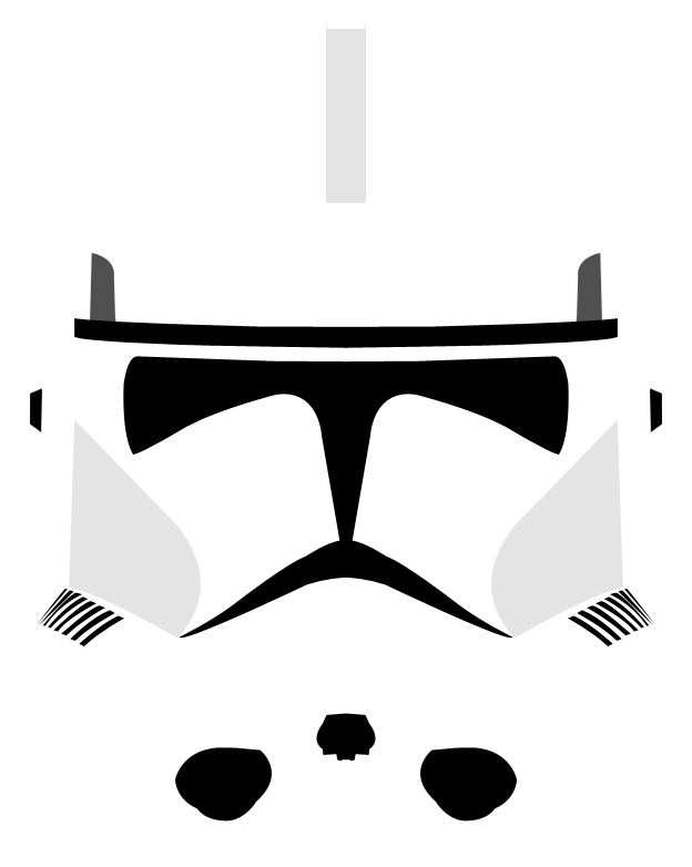 Phase II Clone Trooper Helmet - Star Wars Battlefront Clipart