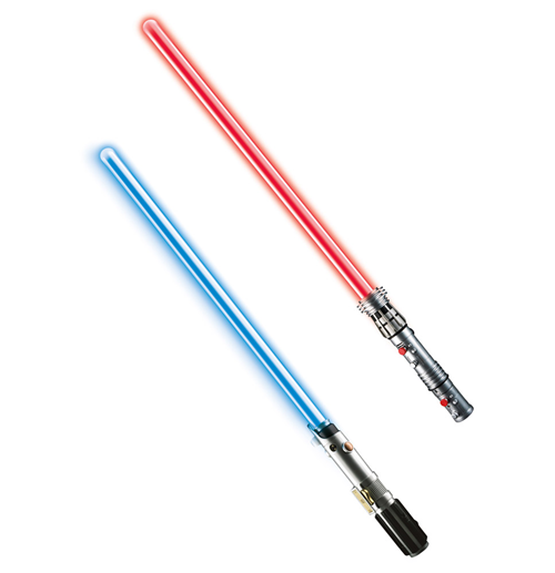 ... Light saber isolated on w