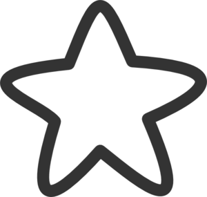 starfish clipart black and white