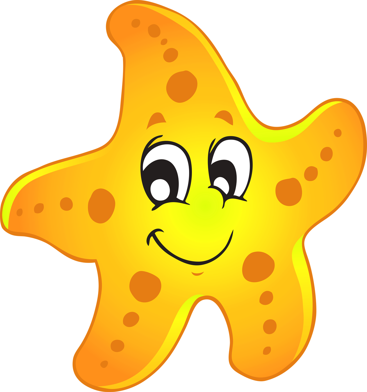 Starfish cute of a sea star clipart