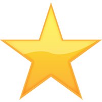 Gold star star clipart and an