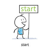 Start Clipart Can Stock Photo