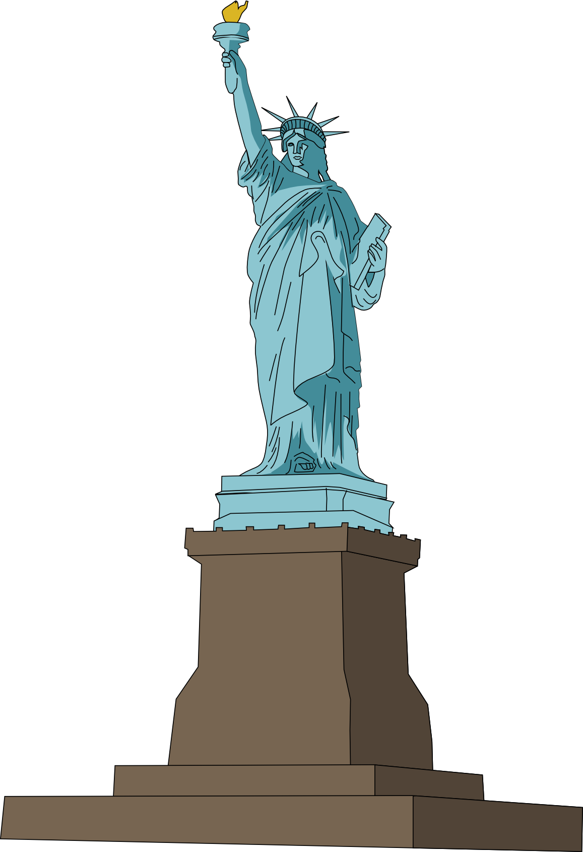 Statue of Liberty vector art 