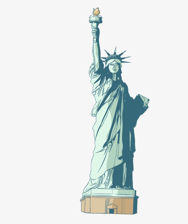 The Statue of Liberty. Vector