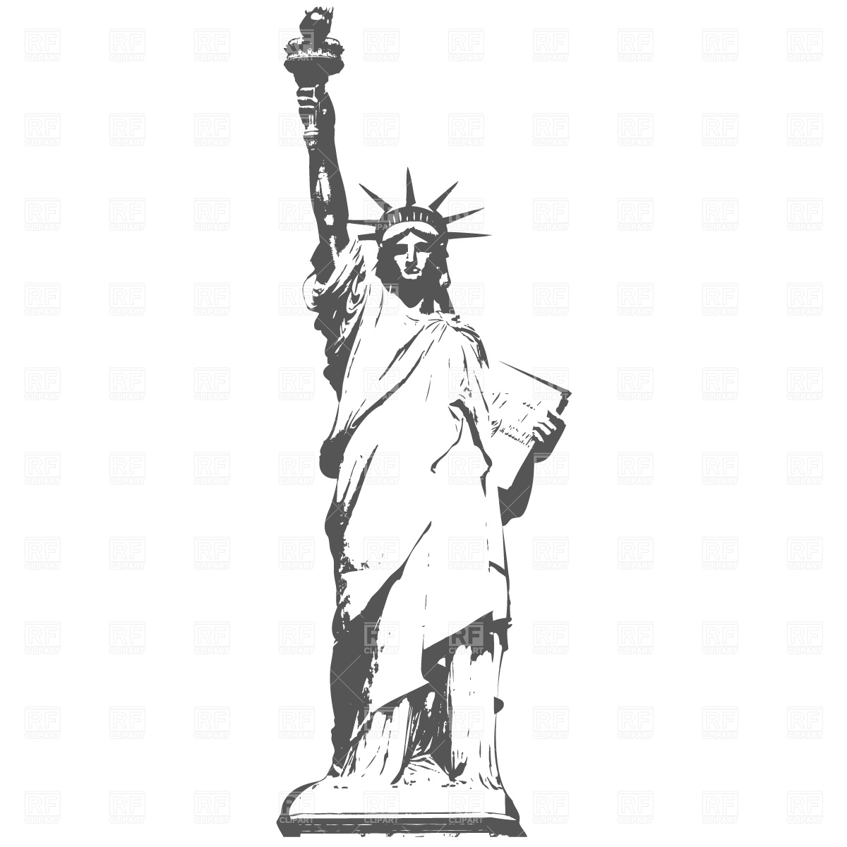 Statue of Liberty Landmarks - Clipart Statue Of Liberty