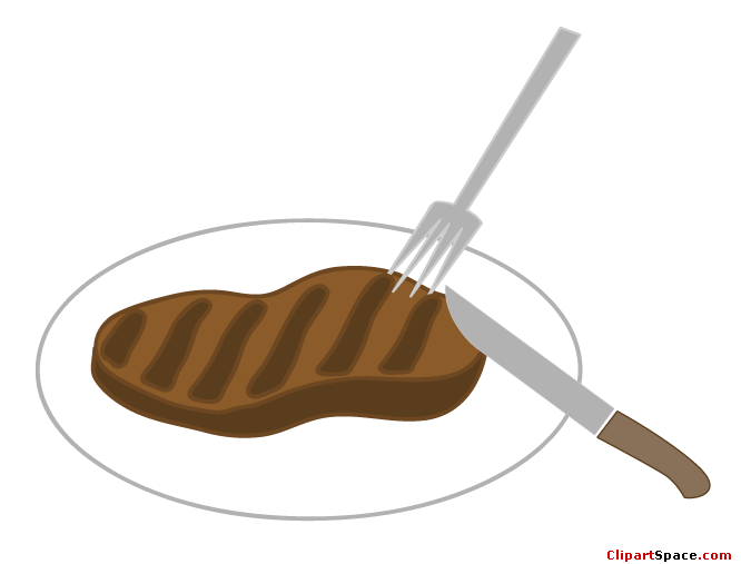 Clip art of steak and beans c