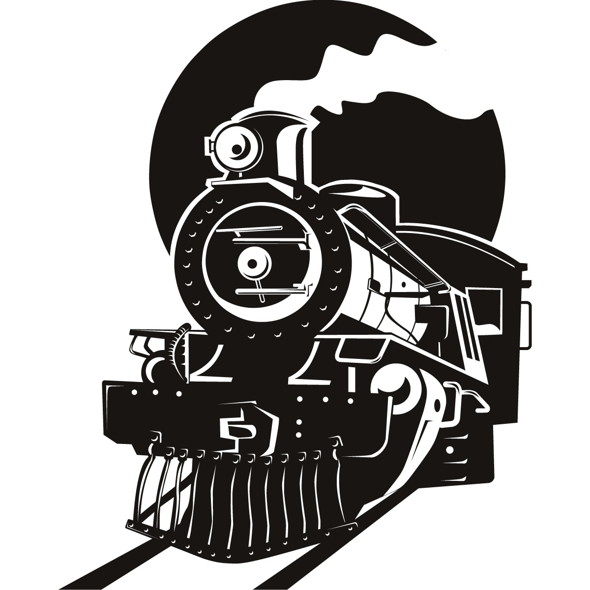 Clipart - Euro steam train fr
