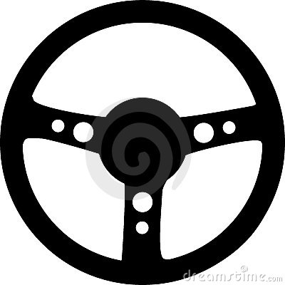Retro Steering Wheel - Clipar