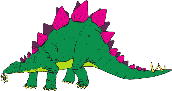 Stegosaurus Clipart. Download this image as: