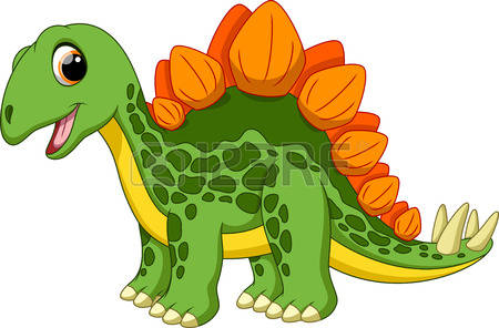 stegosaurus: Cute stegosaurus cartoon Illustration