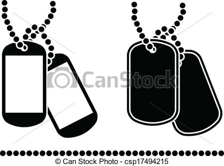 ... stencils of dog tags - Dog Tags Clipart