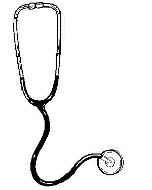 Stethoscope clip art cartoon 